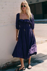Oasis Midi Dress-Plummery