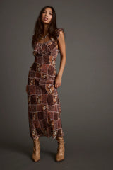Bree Patchwork Midi Dress