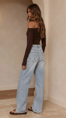 Romy Long Sleeve Top - Chocolate