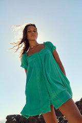 Tilly Mini Dress-Mint Leaf