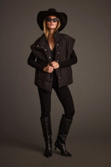 Summit Black Puffer Vest