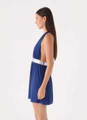 Alyvia Mini Dress - Rich Blue