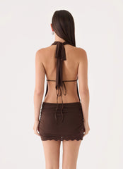 Jessika Mini Dress - Chocolate