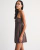 A&F Bra-Free Scarlett Strapless Linen-Blend Skort-Brown