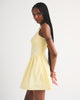 100% Cotton A&F Bra-Free Dylan Mini Dress-Yellow