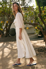 Oasis Midi Dress-Canvas