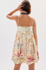 Sun Chaser Mini Dress-Palm Combo