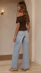 Tallie Lace Top - Chocolate