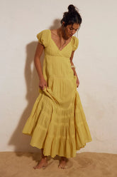Aura Maxi Dress-Passionfruit