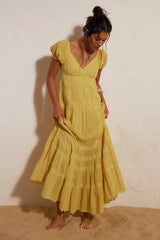 Aura Maxi Dress-Passionfruit