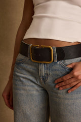 Oro Black and Gold Belt