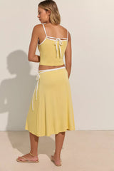 Opal Skirt Set-Yellow