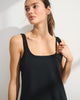 YPB On The Go Double-Layered Mini Dress-Black