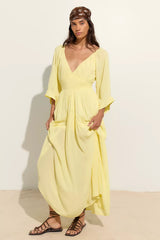 Dixie Maxi Dress-Chardonnay