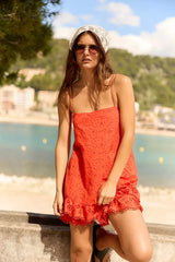 Joy Ride Romper-Spicy