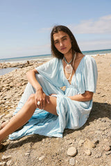 La La Maxi Dress-Blue