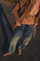 We The Free Moxie Pull-On Barrel Jeans-Blue