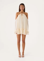 Life Is A Party Mini Dress - Butter Yellow
