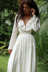 Lacie Maxi Dress-Ivory