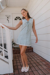 Millie Gingham Sleeveless Mini Dress