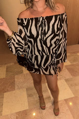 Gina Zebra Mini Dress