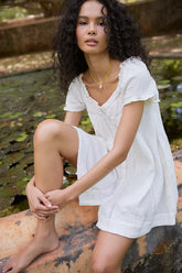 Tilly Mini Dress-Clean Ivory