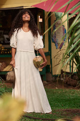 Brentwood Maxi Dress-Nilla Cream