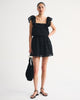 Angel Sleeve Easy Waist Skort-Black
