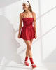 YPB motionTEK Active Mini Dress-Red