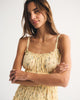 Bra-Free Smocked Drop-Waist Maxi Dress-Yellow