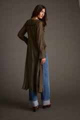 Naomi Olive Longline Top