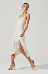 Gaia Midi Dress-White