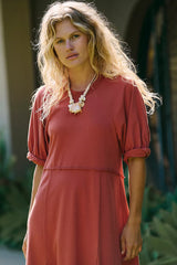 Brentwood Maxi Dress-Red