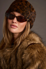 Chalet Leopard Faux Fur Headband