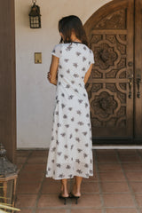 Neo Mesh Maxi Dress in Ivory
