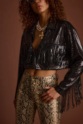 Star Crossed Black Sequin Jacket