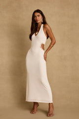 Luna Del Mar White Maxi Dress