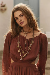 Lacie Maxi Dress-Honey Topaz