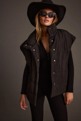 Summit Black Puffer Vest