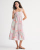 A&F Sydney Smocked Convertible Midi Dress-Peony Pattern