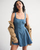 A&F Bra-Free Dylan Chambray Mini Dress-Medium