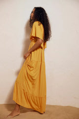 La La Maxi Dress-Golden Pollen