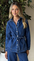 Selene Denim Jacket - Dark Denim