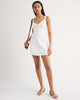 Bra-Free Tie-Front Linen-Blend Mini Dress