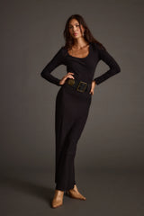 Greenwich Black Medallion Statement Belt