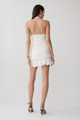 Peregrine Modal Halter Mini Dress - Ivory