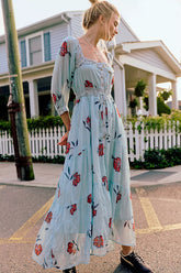 Morning Meadows Long-Sleeve Maxi Dress