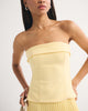 Bra-Free Strapless Set Top-Yellow