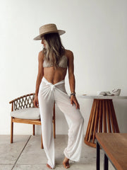 Bull By The Horns White Mesh Pants