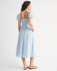 A&F Emerson Puff Sleeve Midi Dress-Pastel Blue